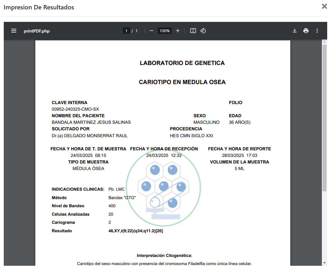 genera un control para la entrega de resultados de tus pacientes con Citopat software para laboratorios de patología