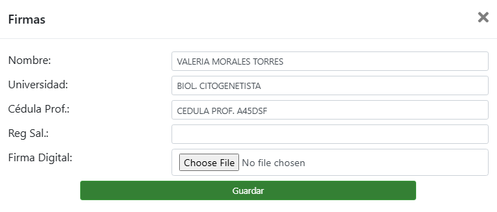 Firma los resultados de los estudios realizados con Citopat software para laboratorios de patología